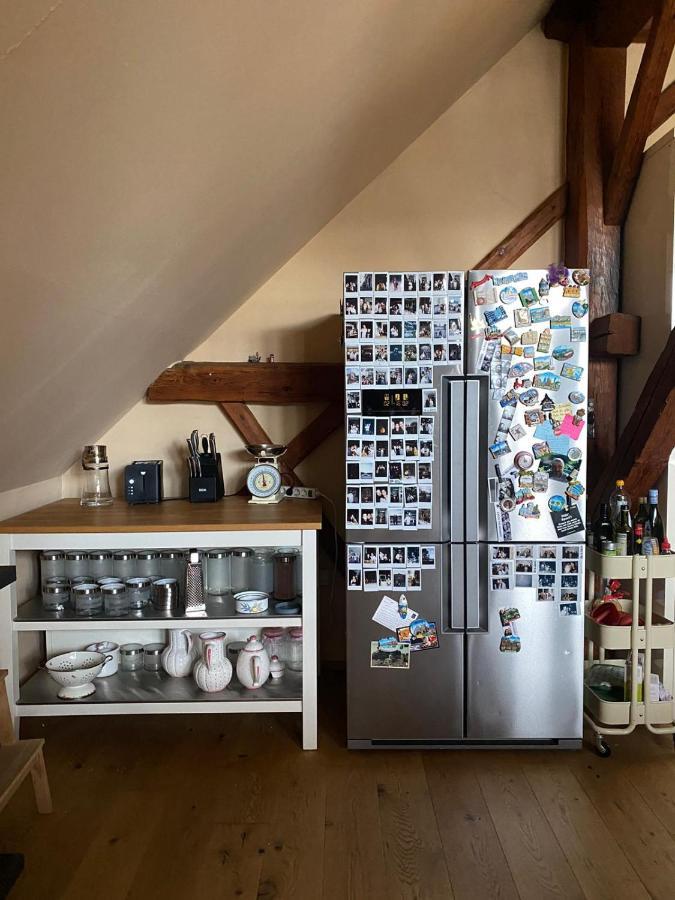 Altbauwohnung Mit Fachwerk Anif Esterno foto